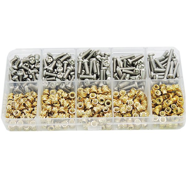 Kit de Parafusos Philips M3 com Inserto M3 - 420 Pcs
