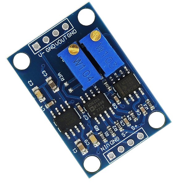 Amplificador De Tensão Sinal AD620 Microvolt Milivolt