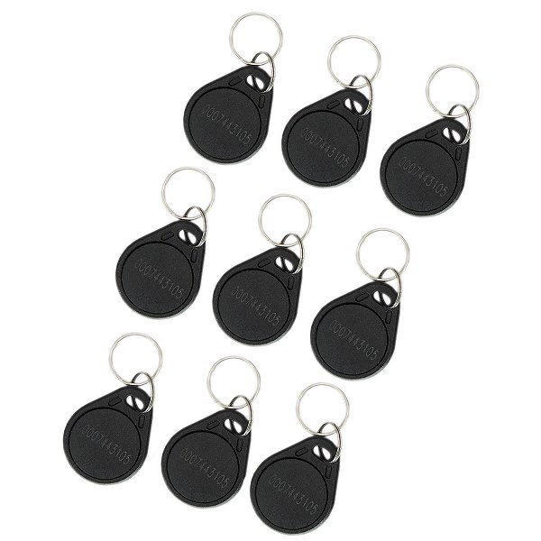 100 Peças - Tag Chaveiro Rfid Em4100 125khz - Não Regravável