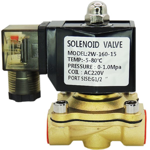 Válvula Solenoide 2/2 Normal Fechada 1/2 Polegada 220v