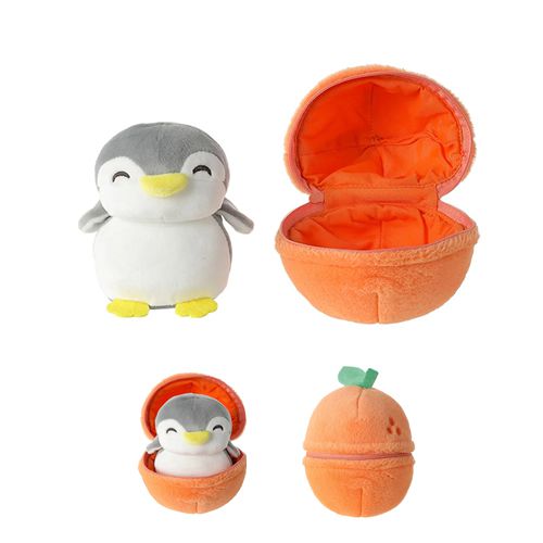 PEN PEN BOLA SURPRESA DE PELUCIA (LARANJA)