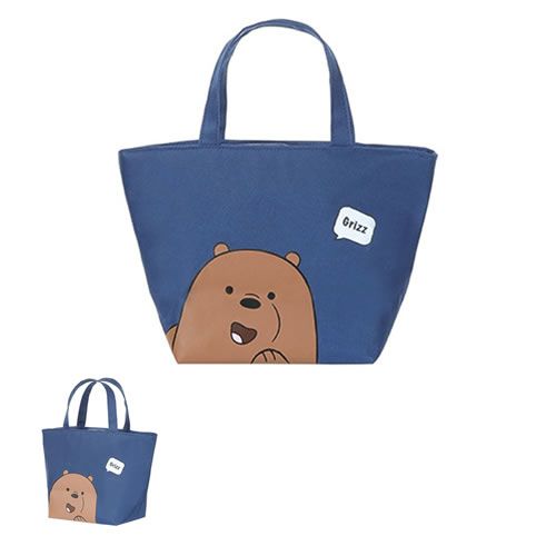 BOLSA TÉRMICA DA COLEÇÃO URSO SEM CURSO/WE BARE BEARS PARDO