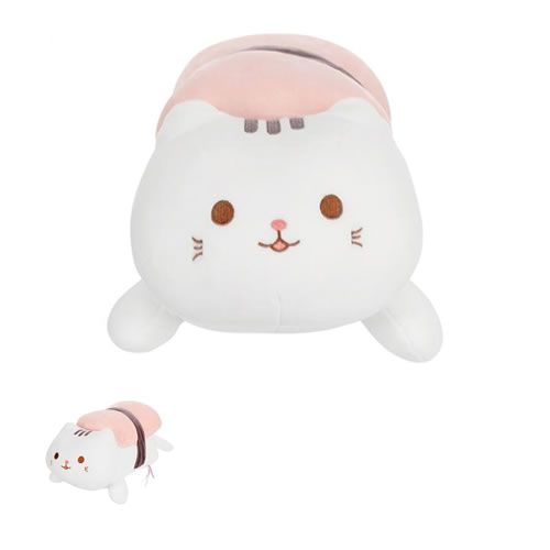 Almofada Gato Sushi De Salmão Pelúcia Macia Miniso Fofa