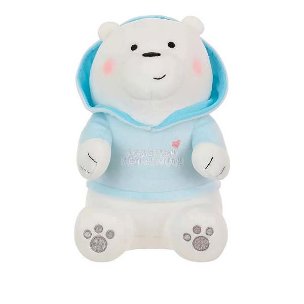 Pelúcia Urso Sem Curso Polar Sentado fofo Miniso Presente