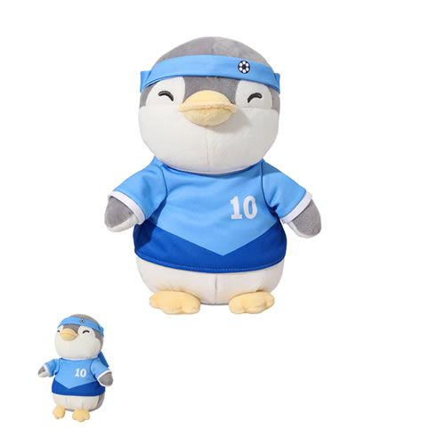 PINGUIM DE PELÚCIA JOGADOR DE FUTEBOL CAMISA 10 (22CM)