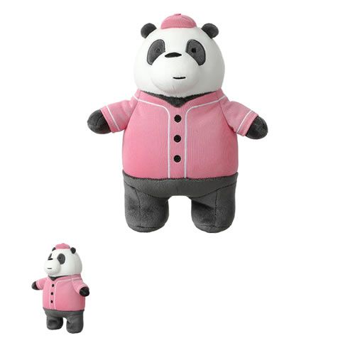 PELÚCIA DA COLEÇÃO URSO SEM CURSO/WE BARE BEARS- PANDA DE ROUPA  (21 CM)