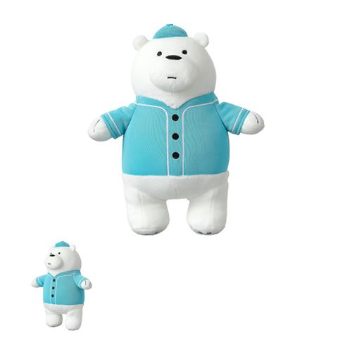 PELÚCIA DA COLEÇÃO URSO SEM CURSO/WE BARE BEARS - POLAR  DE ROUPA  (21 CM)