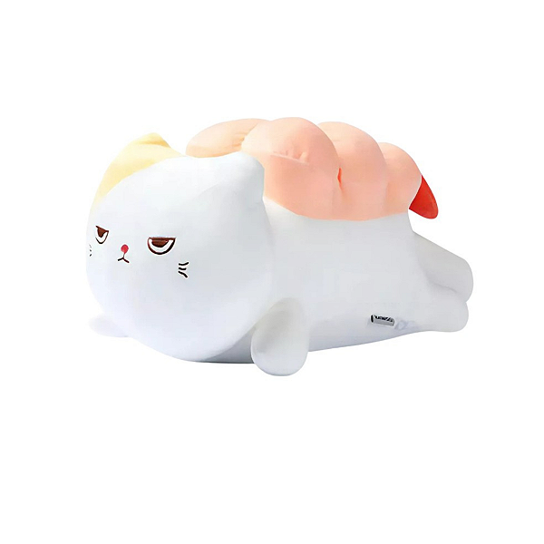 Pelúcia Gato Sushi de Camarão Almofada Fofinha Miniso