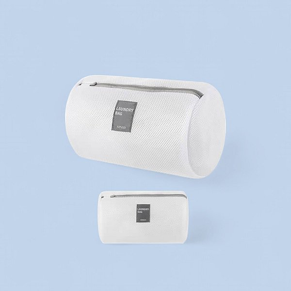 Saco De Lavar Roupa Cilíndrico Miniso Roupas Delicadas