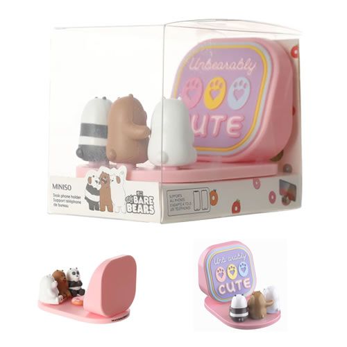 SUPORTE PARA CELULAR DE MESA URSO SEM CURSO/WE BARE BEARS