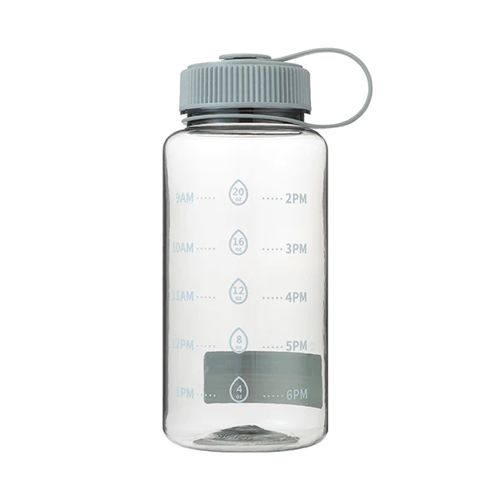 GARRAFA DE PLÁSTICO COM ALÇA 800ML CINZA
