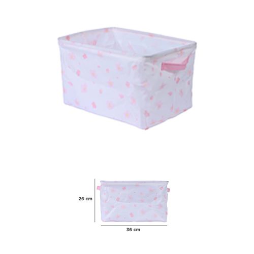 CESTO RETANGULAR ORGANIZADOR DE PANO SAKURA BLOSSOM