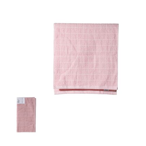 TOALHA DE ROSTO ALGODÃO ROSA 34X74CM