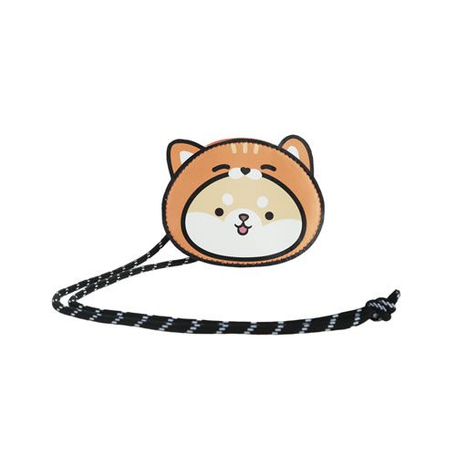 PORTA MOEDA COSPLAY ANIMAL COM CORDÃO LARANJA