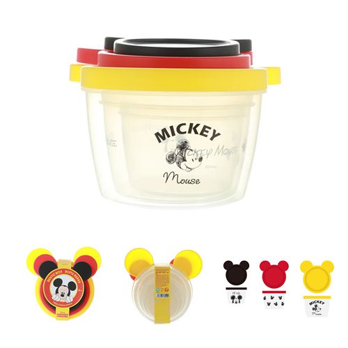CAIXA DE BENTO 3 PEÇAS COM TAMANHOS DIFERENTES  MICKEY MOUSE