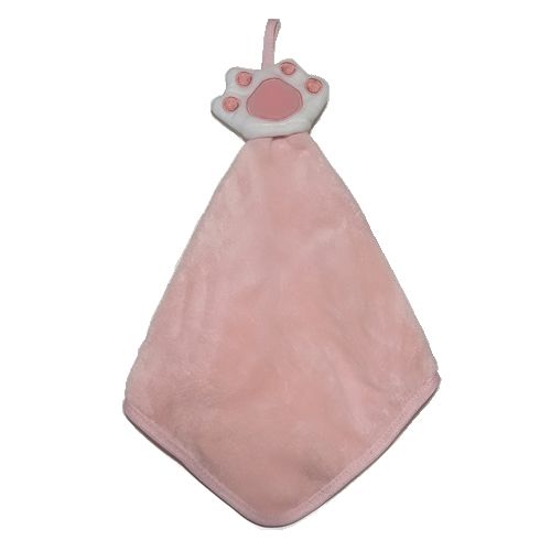 TOALHA NANINHA PATA DE GATINHO ROSA