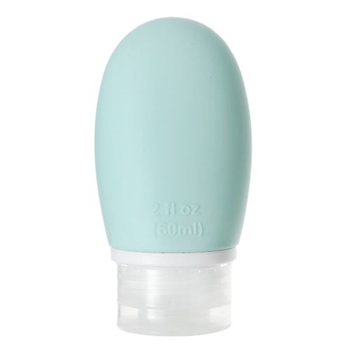 FRASCO PORTATIL DE SILICONE 60ML - COR VERDE