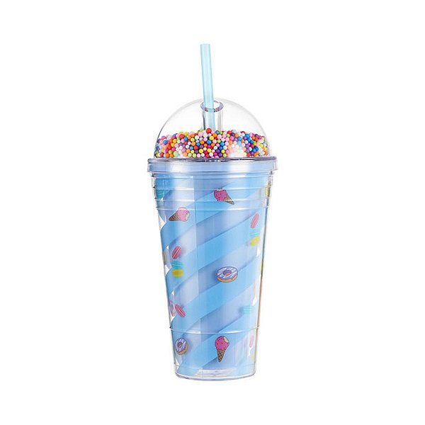 Copo - URSO SEM CURSO/We Bare Bears TUMBLER - Azul 480ml - Polar