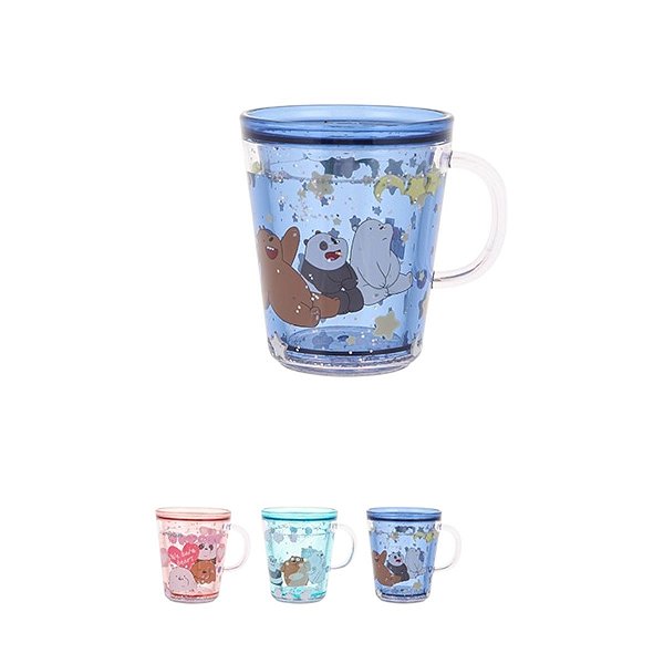 Caneca de plástico, Urso sem Curso/WE BARE BEARS 260ml
