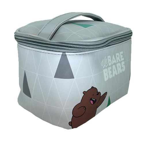 Necessaire Para Cosméticos, Ursos Sem Curso Cinza/WE BARE BEARS, Pardo(a)