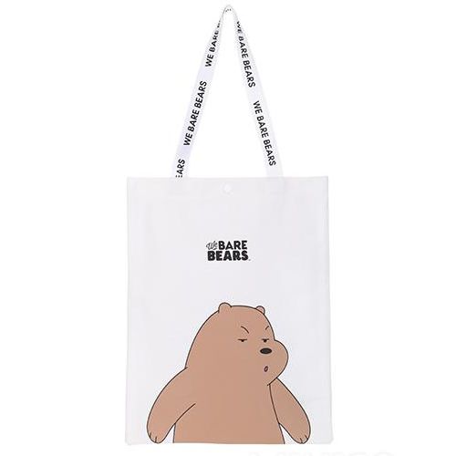 Bolsa Para Compras - URSO SEM CURSO/We Bare Bears - Pardo