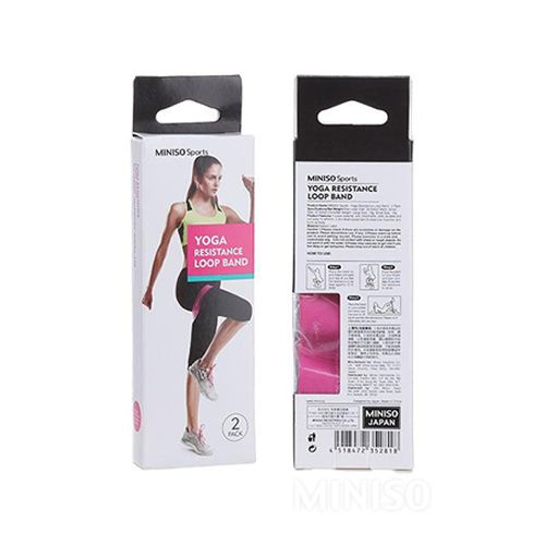 Faixa loop de Resistência para Yoga - Rosa/Verde