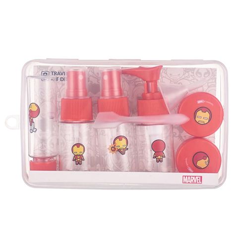 Kit de frascos para viagem, Serie Marvel com 6 unidades Homem de Ferro