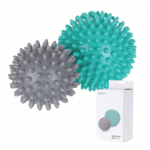 Conjunto de bolas para massagem-2 unidades.Cor Verde e Cinza