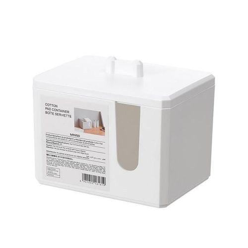 Porta algodão  para limpeza de pele - Branco