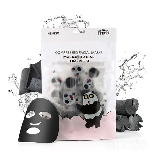 Mascara Facial comprimida - 40 unidades,URSO SEM CURSO/ WE BARE BEARS