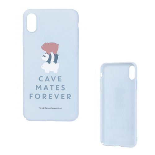 Capa de celular, IPHONE XS MAX,Urso sem Curso/WE BARE BEARS, azul claro