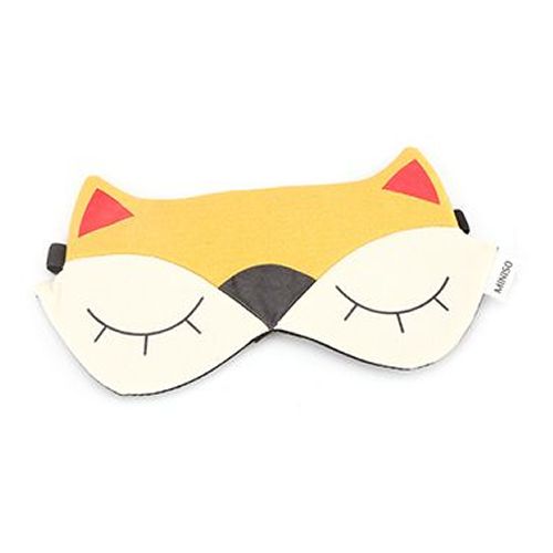 Máscara para dormir Gatinho Amarelo, com gel relaxante