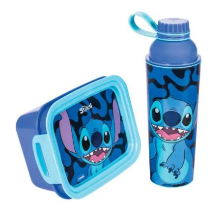KIT GARRAFA 660ML + MARMITA 850ML STITCH