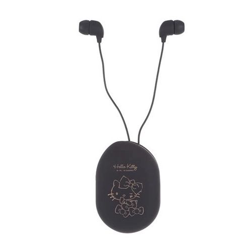 Fone de Ouvido Serie Sanrio- Hello Kitty  Cor Preto