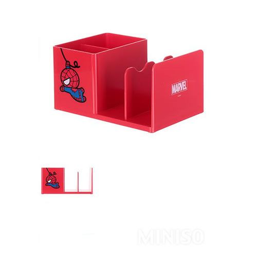 PORTA LÁPIS COM SUPORTE A BLOCO DE NOTAS HOMEM ARANHA