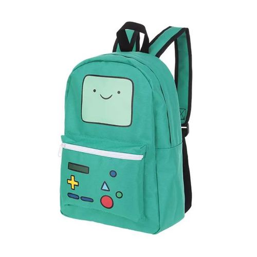 MOCHILA ADVENTURE TIME PERSONAGEM BMO COR VERDE