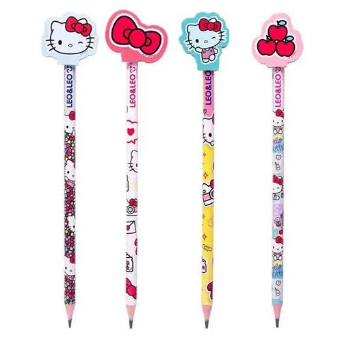 LÁPIS HB COM BORRACHA MODELO SANRIO HELLO KITTY