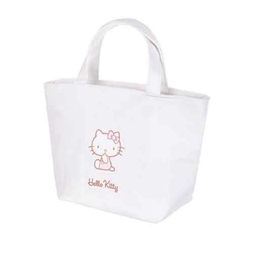 BOLSA TÉRMICA SANRIO HELO KITTY COR BRANCA TAMANHO 31X11X21cm.