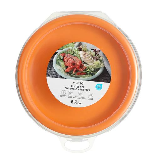 CONJUNTO DE PRATOS DE PLÁSTICO 6 UNIDADES