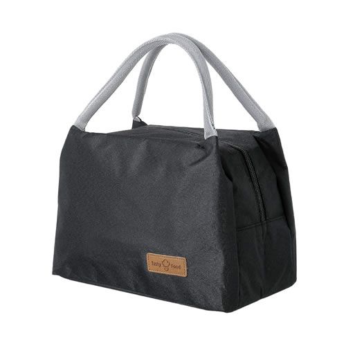 BOLSA TÉRMICA TASTY FOOD TAMANHO 26X20X13,5cm. POLIÉSTER COM ALÇA RESISTENTE
