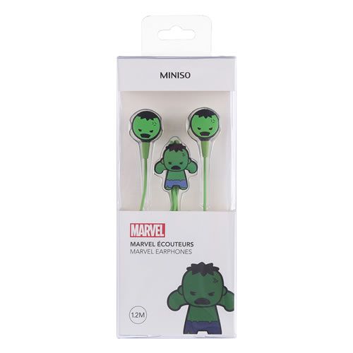 FONE DE OUVIDO SÉRIE MARVEL HULK MODELO AURICULAR