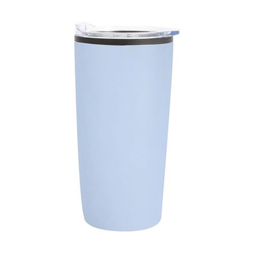 COPO DE AÇO INOXIDÁVEL ESTILO TUMBLER 500ml. COR AZUL