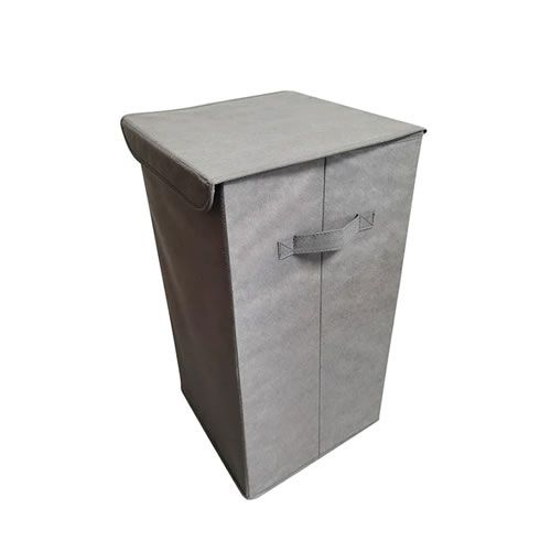 CESTO DE ROUPAS DOBRÁVEL EM MATERIAL DE TECIDO TAMANHO 30X30X58cm.