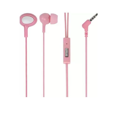 FONE DE OUVIDO MODELO PEA IN EAR SE383 COR ROSA E BRANCO