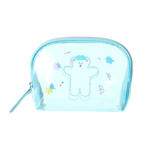 NECESSAIRE PARA COSMÉTICOS MODELO HOHO BEAR CONCHA COR AZUL