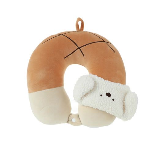 ALMOFADA DE PESCOÇO MODELO GUJI GUJI COR MARROM 30cm.