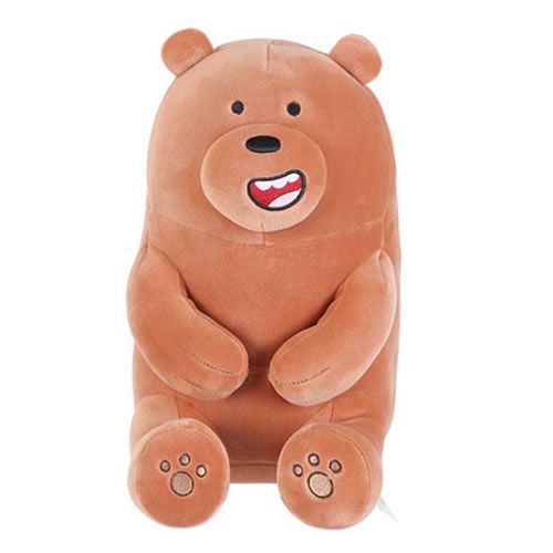 PELÚCIA DA COLEÇÃO URSO SEM CURSO - PARDO SENTADO ( 30CM)