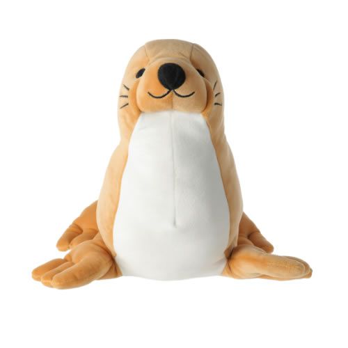 PELUCIA MODELO OCEAN SERIES FOCA TAMANHO 28CM. COR MARROM