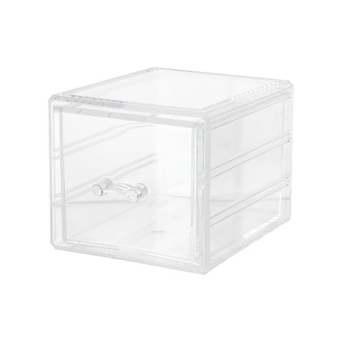 ORGANIZADOR DE ACRLICIO C/ GAVETA PARA COSMÉTICOS 15X12X10Cm