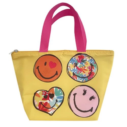 BOLSA TÉRMICA PARA MARMITA MODELO SMILEY WORLD COR AMARELA